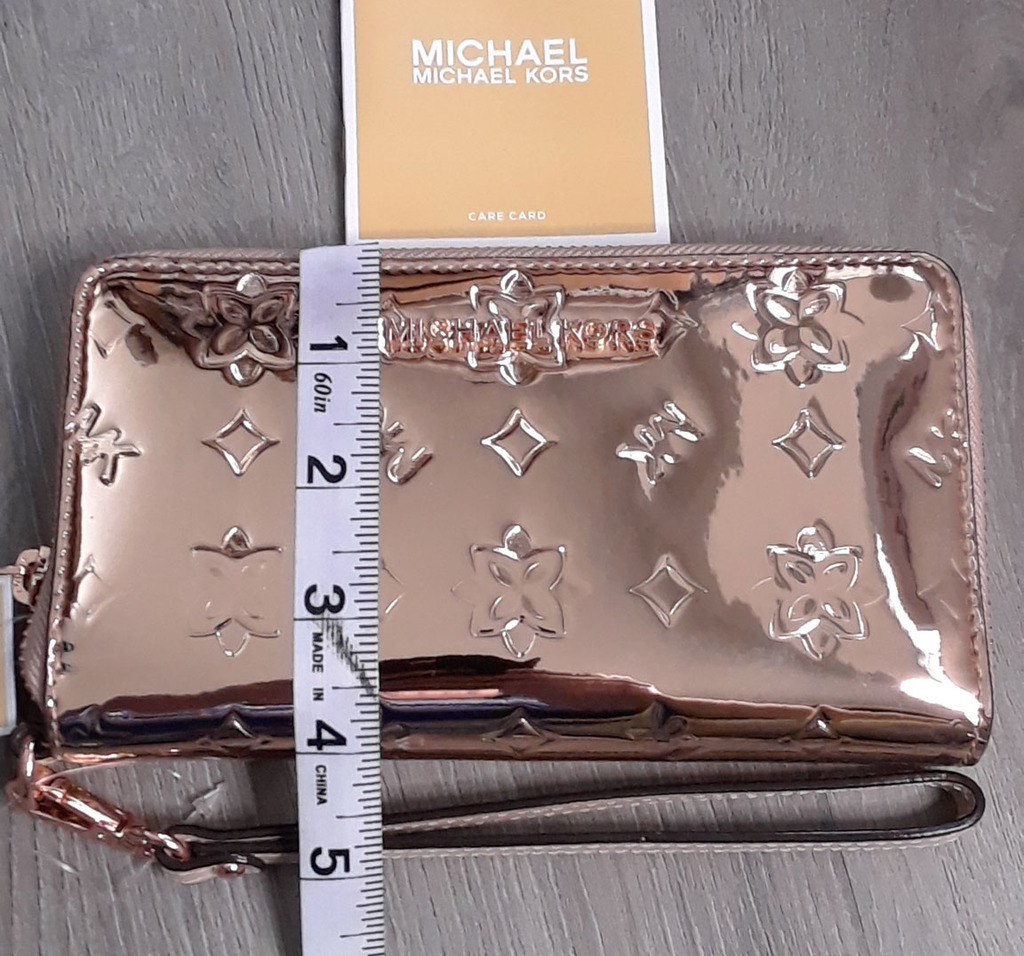 michael kors rose gold wallet