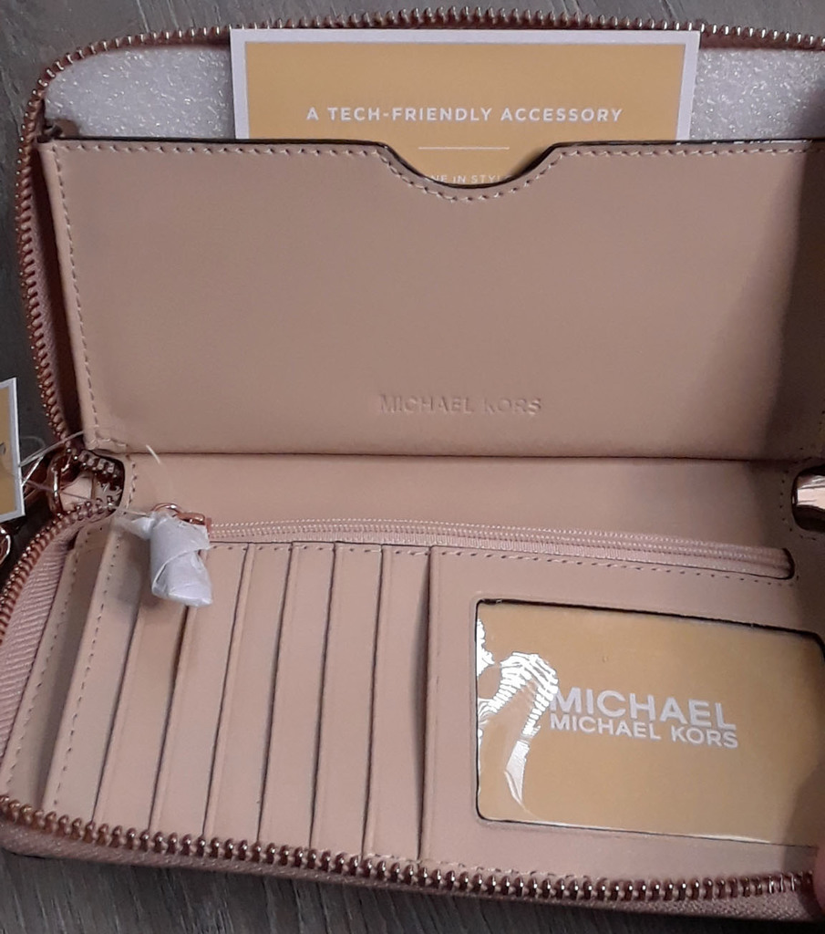 michael kors rose gold wallet